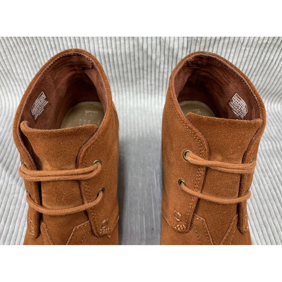 TOMS  Women's Size 8M Brown Rust KALA Desert Wedge BOOT BOOTIE Suede Leather - Picture 8 of 14